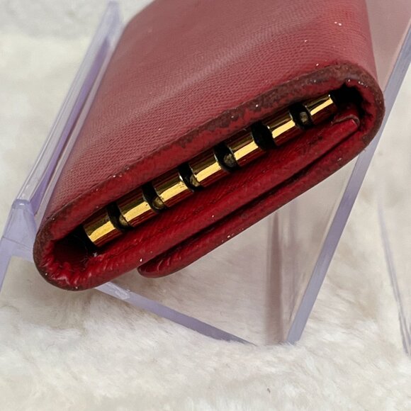 Prada Red Saffiano Leather 6-Key Holder - Picture 7 of 12